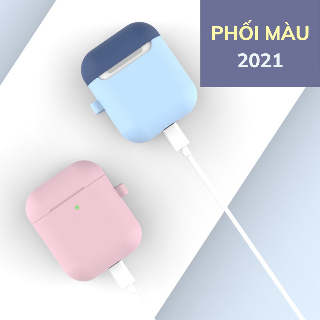 [Airpods 1/2] Ốp Airpods màu Pastel chống bẩn cao cấp thế hệ mới 2021, bảo vệ hoàn hảo cho Airpod 1/2