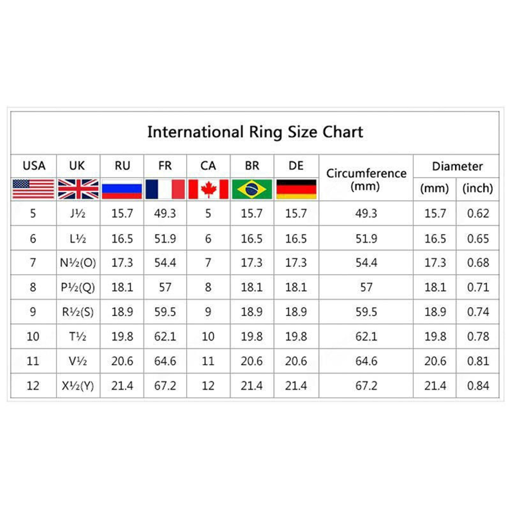 Nhẫn cưới màu bạc đính đá pha lê kích thước 5-11 thiết kế sang trọng