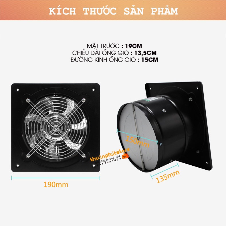 Quạt Hút Gió FD-150 Hút Mùi Nhà Bếp , Thông Gió Nhà Tắm , Nhà Vệ Sinh  - Bảo Hành Đổi Mới - Công Xuất 40W