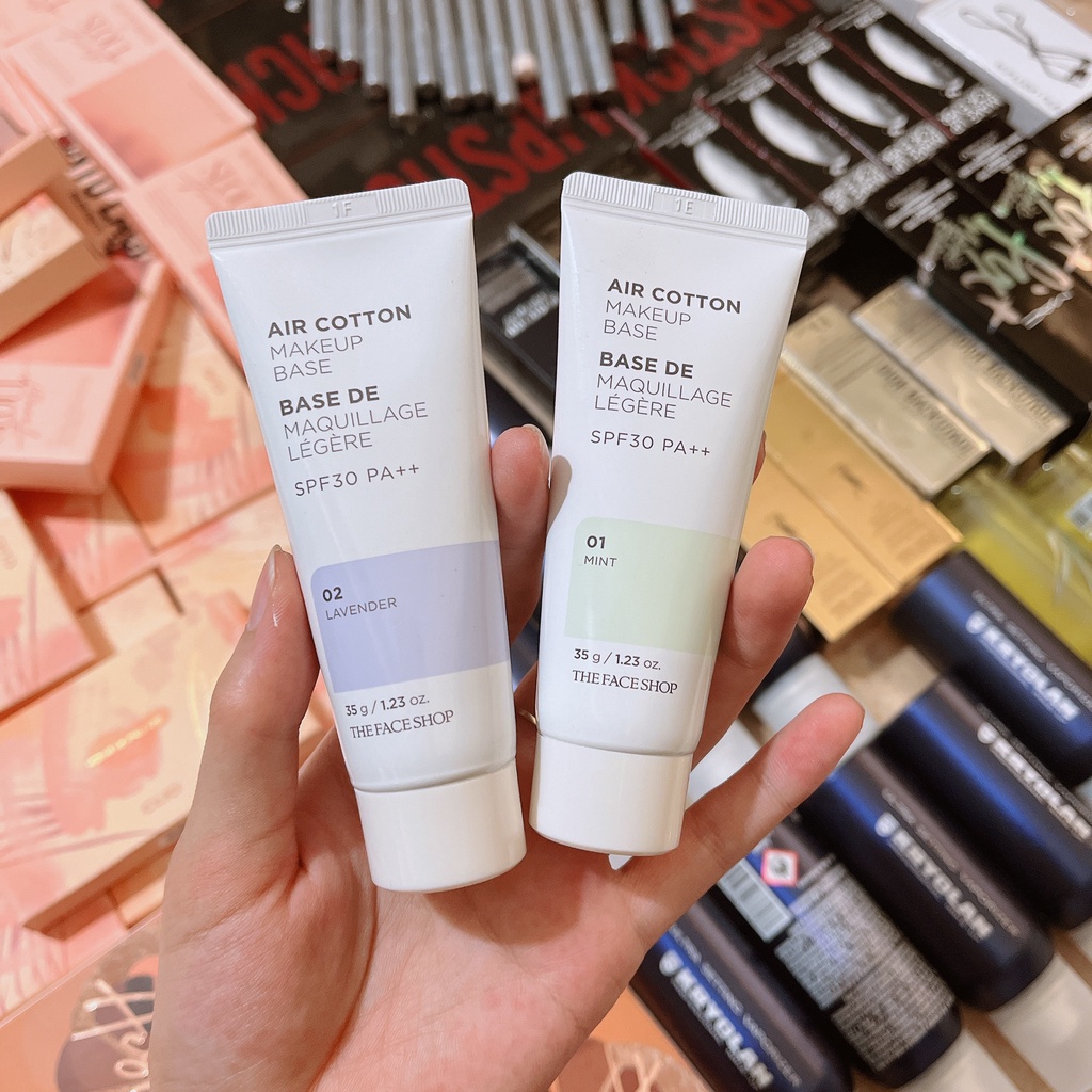 Kem Lót Trang Điểm THE FACE SHOP AIR COTTON 35G