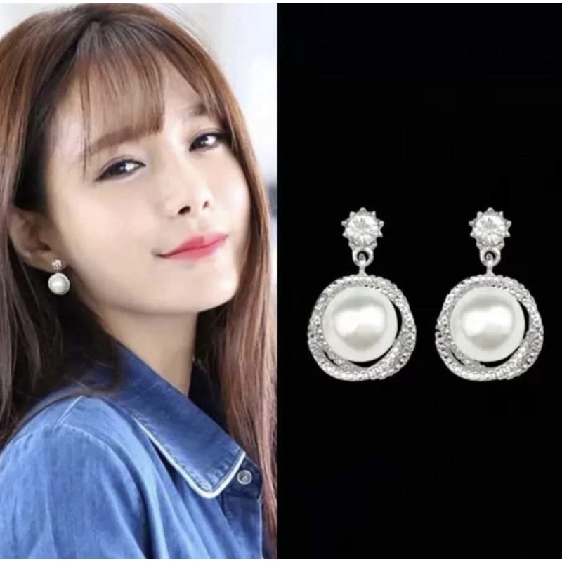 Bông tai nữ Bạc ta sáng bóng , sang chảnh - Vàng bạc Khải Khải