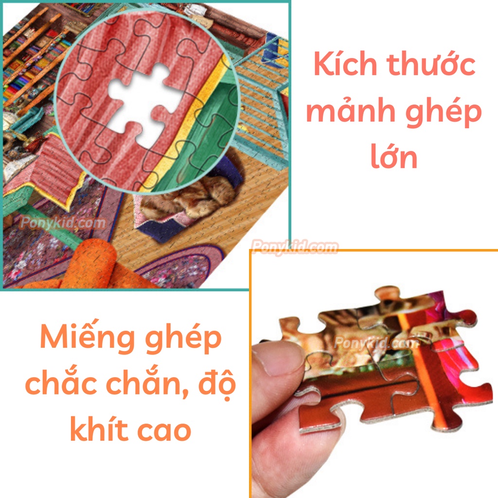 Tranh Xếp Hình 1000 Mảnh Phong Cảnh/Tranh Xếp Hình Kích Thước Lớn 70x50cm/Jigsaw Puzzle 1000/Tranh 1000 Mảnh Giấy