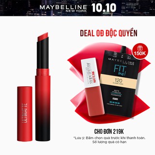 Son Lì Mịn Môi Siêu Nhẹ Cao Cấp Maybelline New York Color Sensational Ultimatte 1.7g