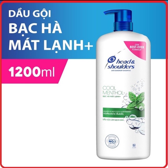 Dầu gội Head & Shoulders bạc hà mát lạnh 1200ml