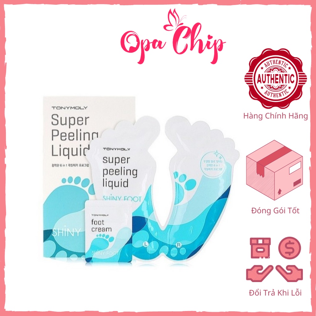 Mặt nạ lột da chết cho bàn chân Wonder One Shot One Kill Foot Peeling Pack Tonymoly