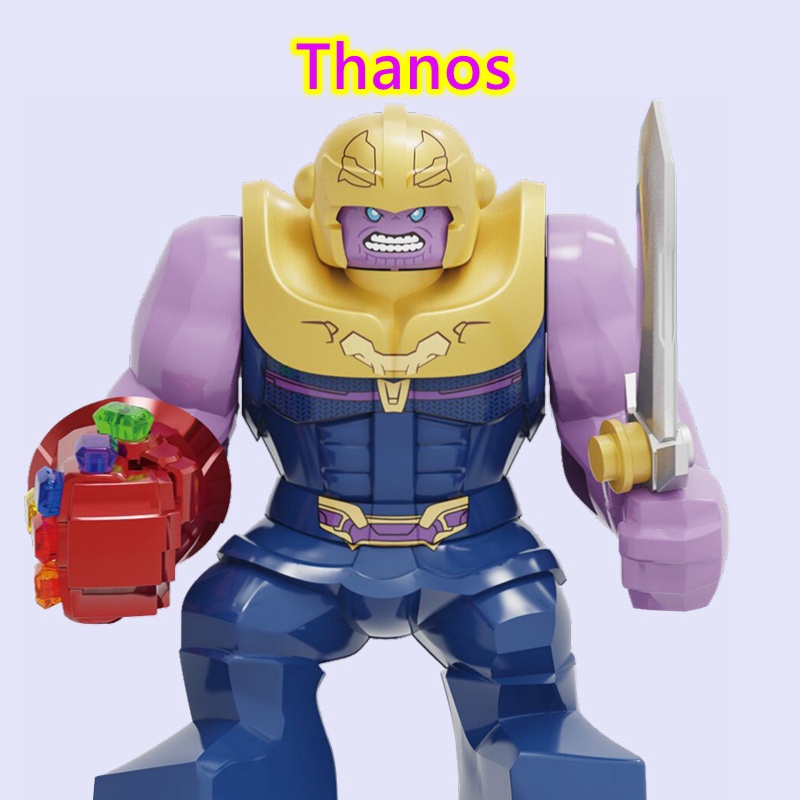 Đồ Chơi  Lắp Ráp Mô Hình Nhân Vật Thanos Mini Trong Truyện Tranh Marvel