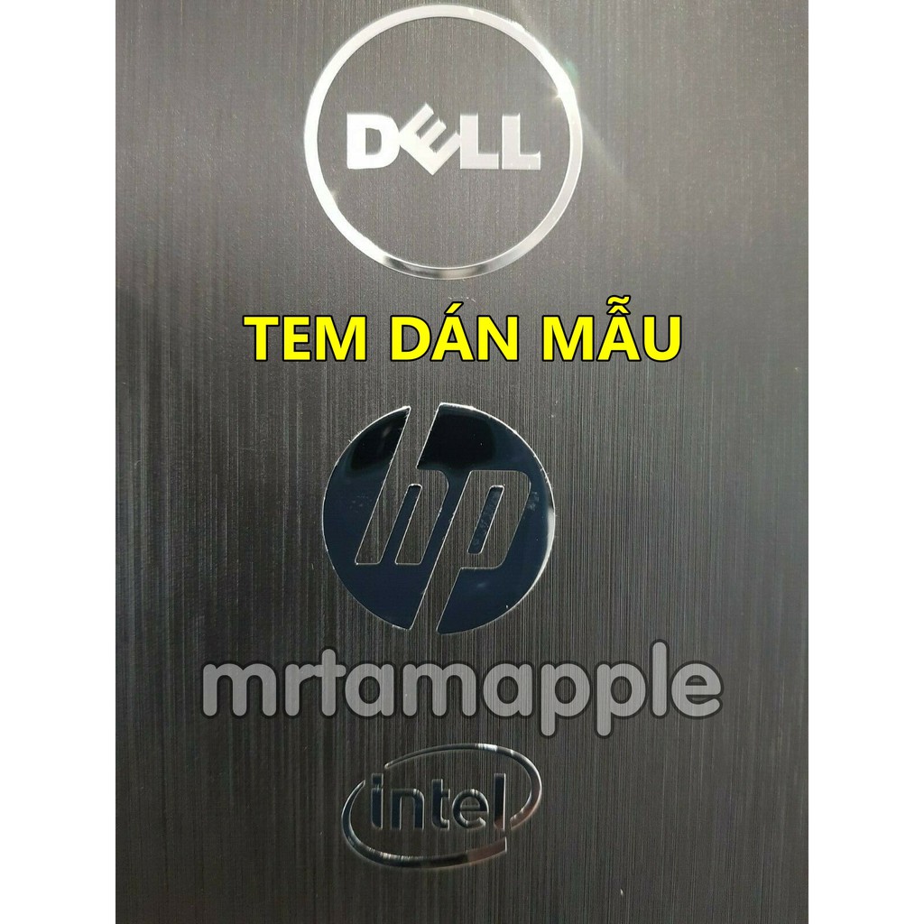 (STICKER) TEM LOGO DELL (BẠC, ĐEN) DÁN MÁY TÍNH LAPTOP