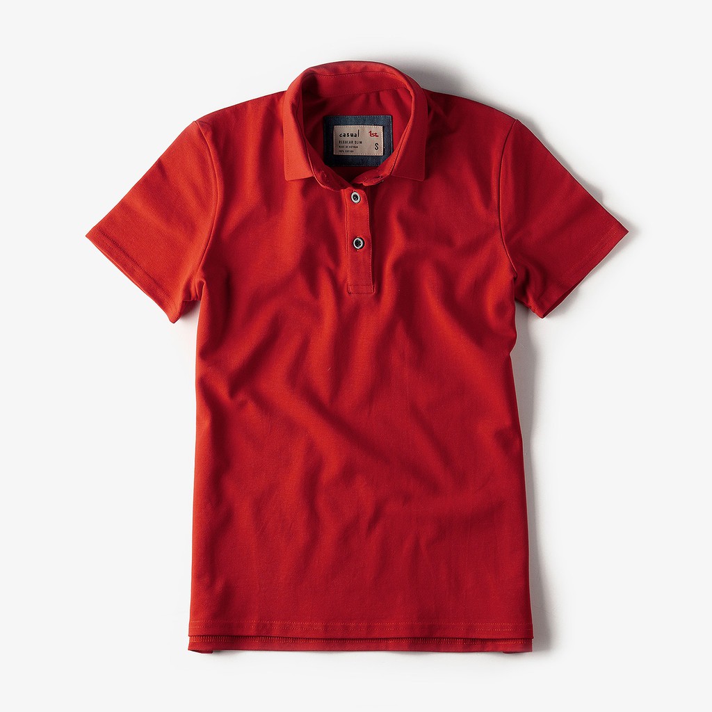 Áo thun Polo nữ Casual 1st có cổ tay ngắn cộc, 100% cotton thoáng mát, thích hợp đi làm, đi chơi, du lịch