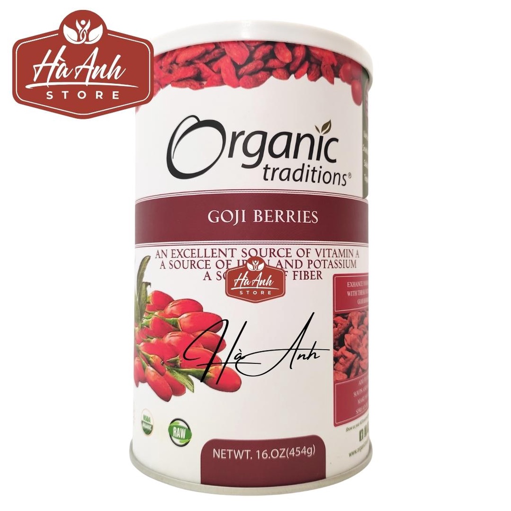 Táo Đỏ Sam Sung Hàn Quốc 1000g BOEUN JUJUBE, Kỷ Tử Hữu Cơ Sấy Khô Organic Traditions 454gr