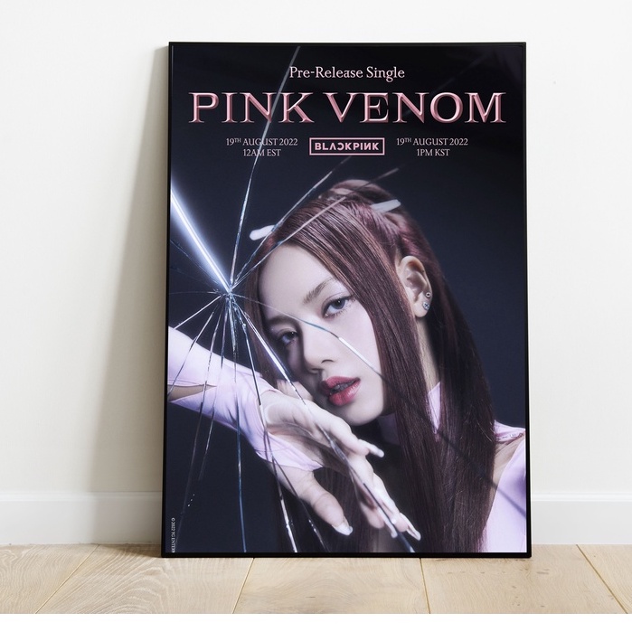 Sét 4 tờ Poster Blackpink Pink Venom 1