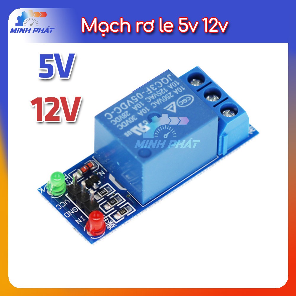 Module rơ le 1 kênh 5v mạch relay role kích âm