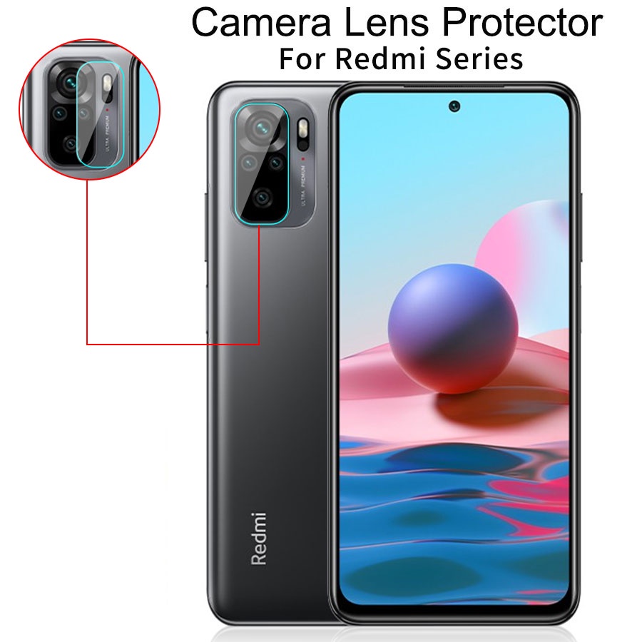 Kính cường lực màn hình/ máy ảnh chống bám vân tay dẻo dai dành cho Xiaomi Mi Redmi Note 8 9 10 Pro 10s 3 trong 1