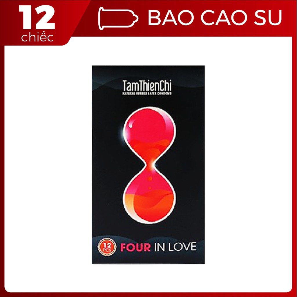 [Che tên kín đáo]Bao cao su TamThienChi Four In Love hộp 12 chiếc - Bigbull Shop