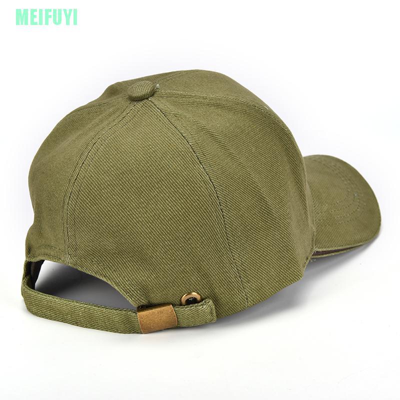 Mũ Lưỡi Trai Cotton Màu Trơn In Logo Meifuyi 2016
