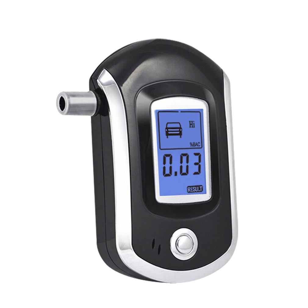 AT6000 Digital LCD Breath Alcohol Tester Meter Breathalyzer