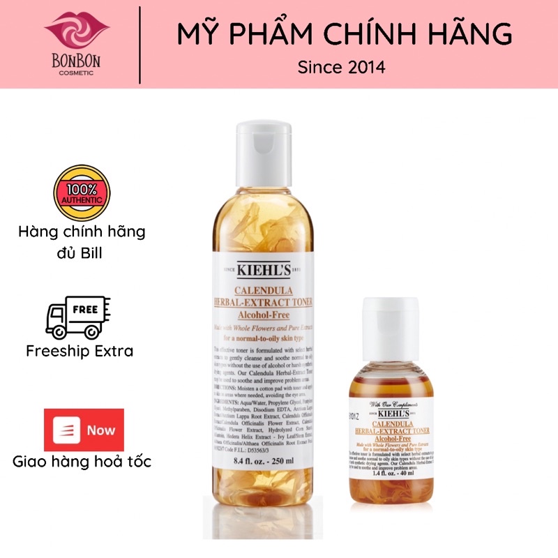 Toner hoa cúc Kiehl’s Calendula Herbal – Extract là sản phẩm nước hoa hồng tuyệt vời từ chiết xuất hoa cúc