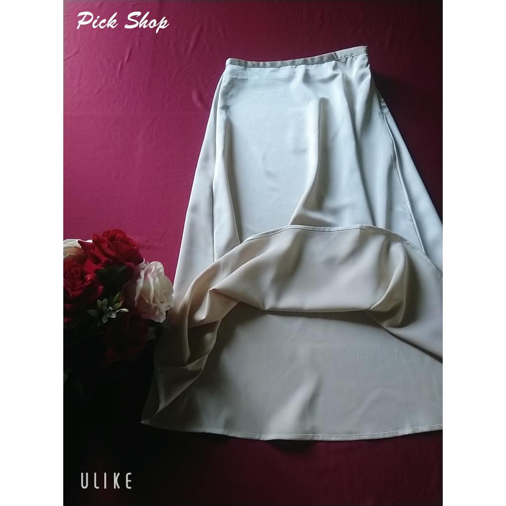 Pick Shop - Ảnh thật - Chân váy lụa dáng dài V004 | BigBuy360 - bigbuy360.vn