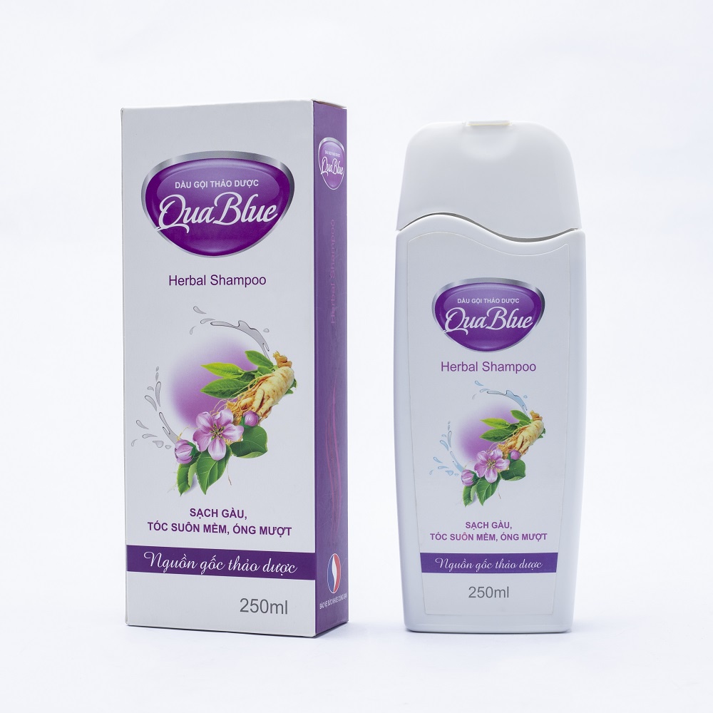Dầu Gội Thảo Dược Sạch Gàu, Phục Hồi Tóc Hư Tổn Quablue Fobe- Chai 250ml
