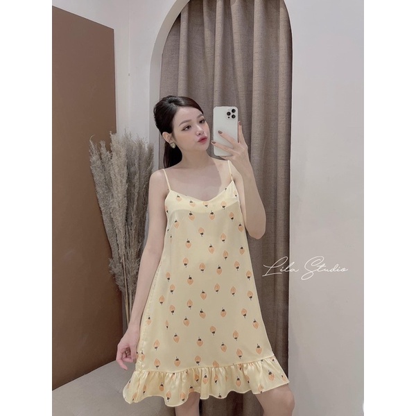 VÁY NGỦ  Vải Lụa Lạnh Thiết Kế Dễ Thương Cho Nữ | BigBuy360 - bigbuy360.vn