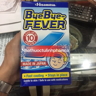 Miếng dán giảm sốt, hạ nhiệt nhanh Hisamitsu Bye Bye Fever(16 miếng)