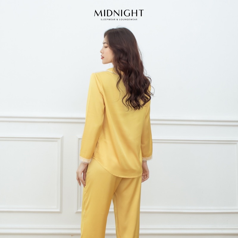 Đồ ngủ mặc nhà Pyjamas ren tay dài quần dài Midnight Sleepwear | BigBuy360 - bigbuy360.vn