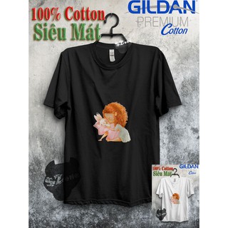 Áo Phông Nữ Cotton 100% In Hình 3D Cao Cấp Phong Cách - Áo Thun Gildan Nam Nữ Unisex Ngắn Tay Chất Mát Mùa Hè Szone PF41
