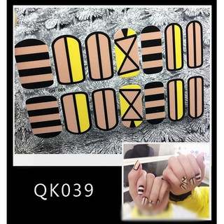 Miếng dán móng tay Silicon - Nail Wraps (14 miếng dán khô)