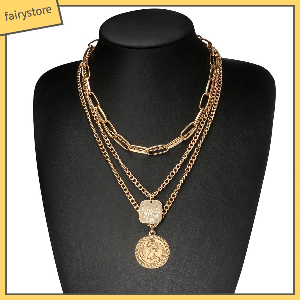 Dây chuyền nhiều tầng phong cách vintage xinh xắn