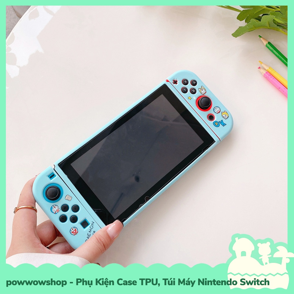 [Sẵn VN - Hỏa Tốc] Set Phụ Kiện Case TPU Dẻo, Túi Đựng Máy Cho Máy Game Cầm Tay Nintendo Switch Donuts Dore Dore