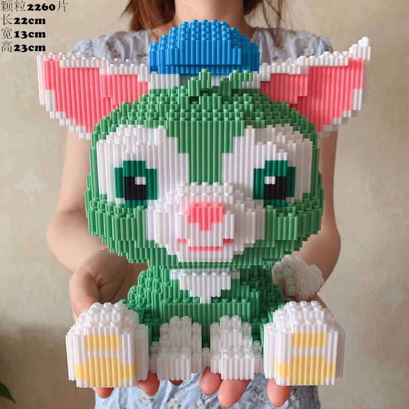 Đồ chơi lắp ghép mô hình hoạt hình Gấu Bearbrick 30cm 3D dễ thương 4 mẫu Thỏ , Mèo xanh , gấu hồng , Gấu nâu