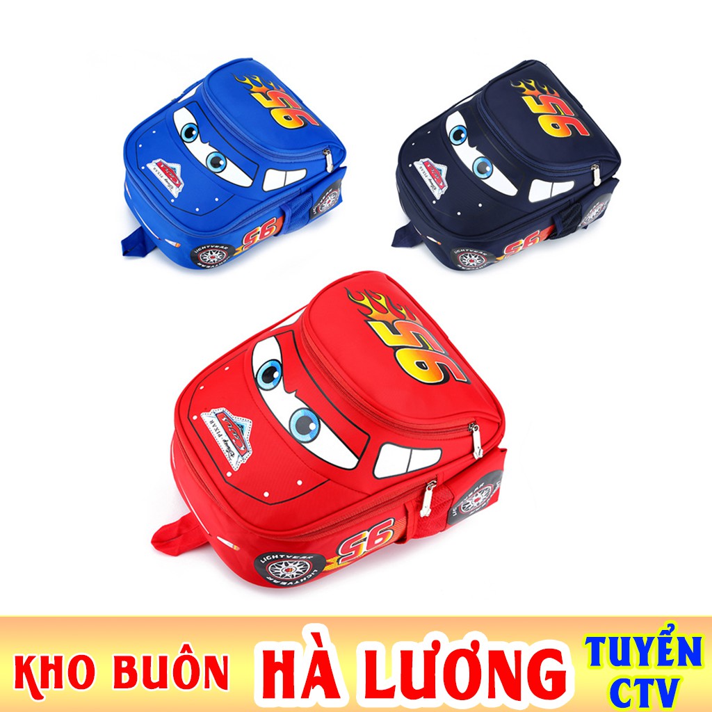 Balo hình ô tô cho bé trai học mẫu giáo E101