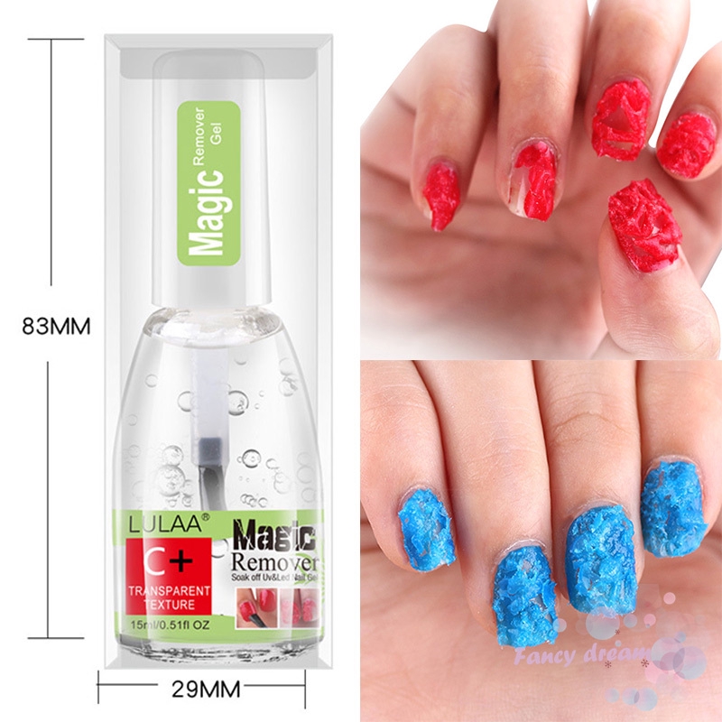 Dung dịch tẩy sơn móng tay UV Gel 15ml nhanh chóng tiện lợi