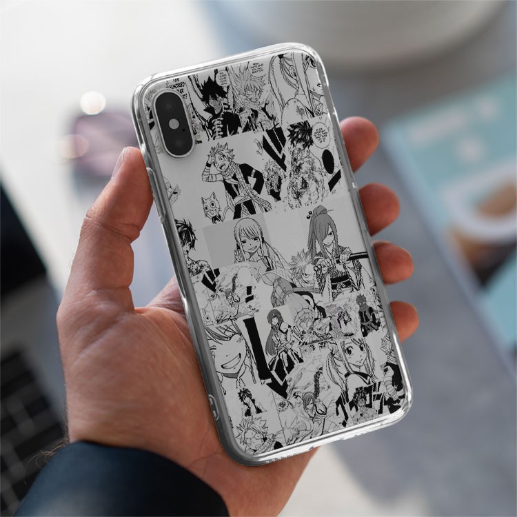 Ốp lưng iphone silicon Fairy tail manga collage iphone case   cho IP5 đến IP 12 pro max PAP20210943