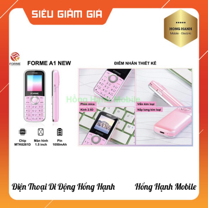 [ DEAL SỐC ] Điện Thoại Forme A1 - Hàng Chính Hãng - Hồng Hạnh Mobile Giao Hàng Toàn Quốc