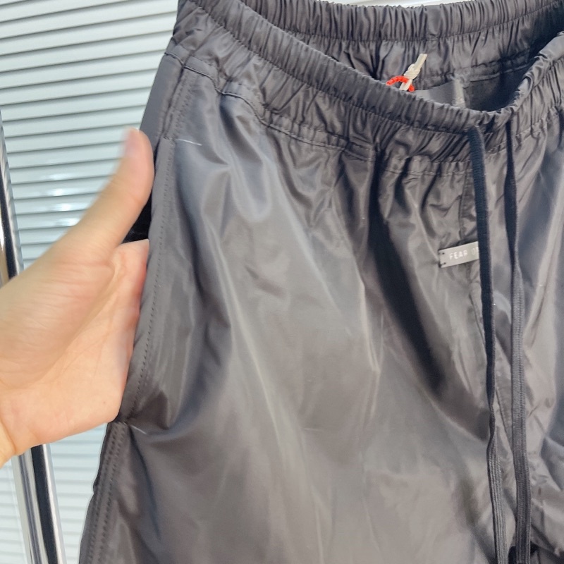 ⚡️[Mirror Quality] - Quần short FEAR OF GOD Black Nylon Track Shorts Seventh Collection, quần short FOG