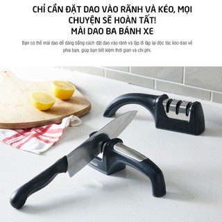 Dụng Cụ Mài Dao Kéo Lock&Lock CKK112 (3 Lớp) [245x53x72MM] CKK113 (4 Lớp) [207x46x74MM]