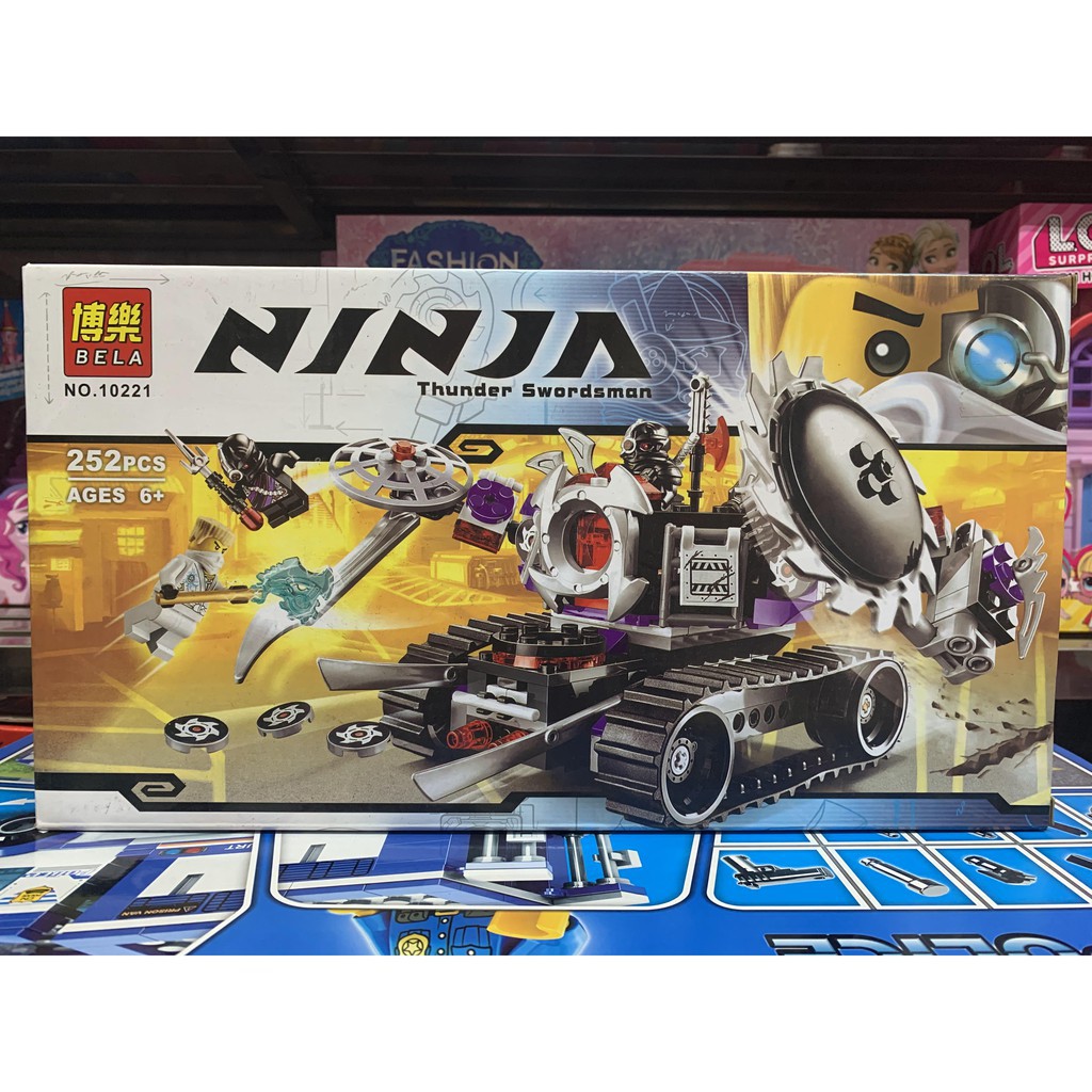 Đồ chơi lắp ráp Non Lego Ninjago Bela 10221 Season phần 3 Mech máy xe Zane xếp mô hình minifigures