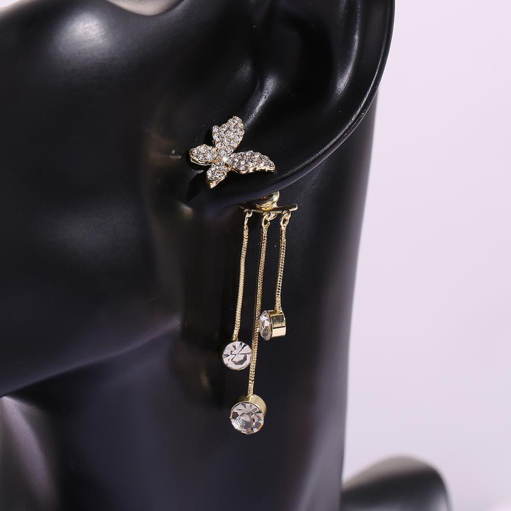 Bông Tai Hình Bướm Cổ Điển Ngọt Ngào Cho NữHoa Tai Dáng Dài Hình Giọt Nước Thời Trang Cho Nữ