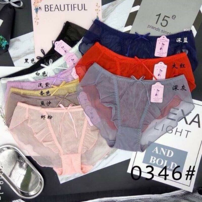 Quần Lót Ren Lụa Đính Nơ Sexy mã 0346