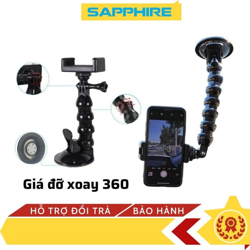Giá Đỡ Điện Thoại Trên Ô Tô Gắn Taplo Kính Cực Kỳ Chắc Chắn