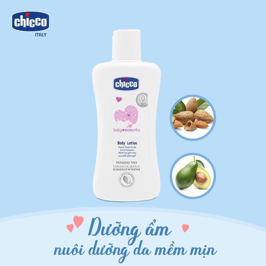 Sữa dưỡng thể chiết xuất Hạnh nhân Chicco 200ml