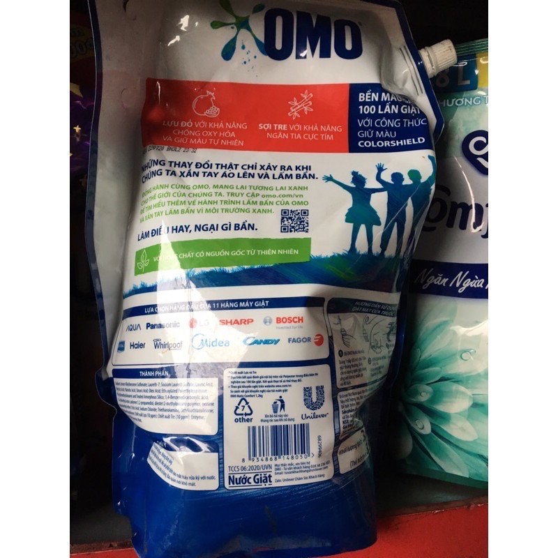 Nước giặt OMO MATIC cửa trước túi 3,7kg