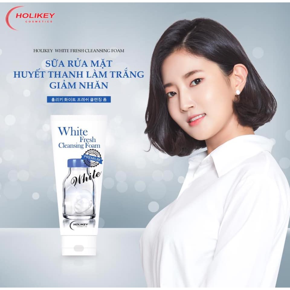 [Hàng Nhập Khẩu-Hàng Chuẩn] Sữa rửa mặt trắng da - sữa rửa mặt Huyết Thanh làm sạch, dưỡng ẩm sâu Holikey Hàn Quốc 100ml | BigBuy360 - bigbuy360.vn