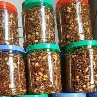 Cá  cơm  rim lạc  cực ngon  nhà làm .