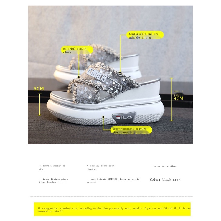 Dép Đế Xuồng Dày Dặn Chống Thấm Nước Thời Trang Mùa Hè Dành Cho Nữ 2022