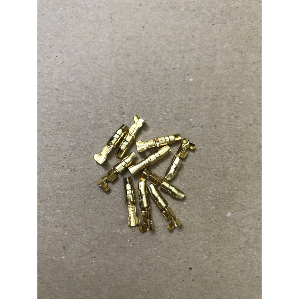 Đầu cos xe máy-ghim tròn 3.5 đầu đực -1 bịch 100 cái