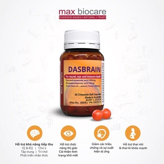 Viên uống bổ mắt, não bộ Dasbrain (Lọ 30 viên)