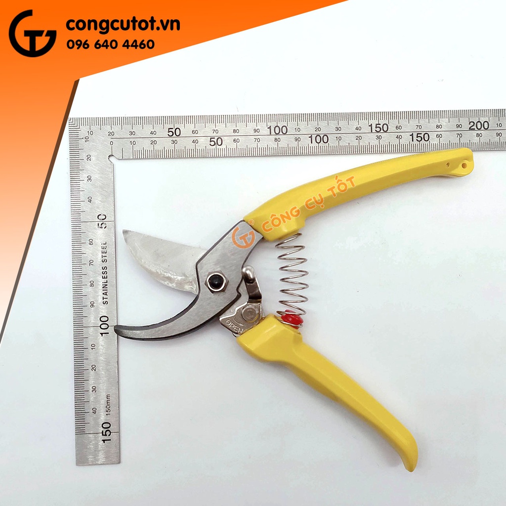 Kéo cắt tỉa lưng gù 175mm cán vàng