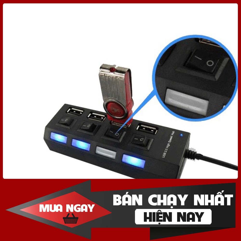 [FREESHIP] HUB 4 CỔNG USB CÓ CÔNG TẮC - Hàng chất lượng, cam kết giá tốt nhất miền nam