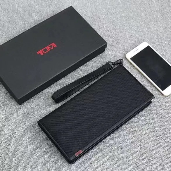 YKK Tumi Túi Đựng Hộ Chiếu Bằng nylon Và Da Có Khóa Kéo